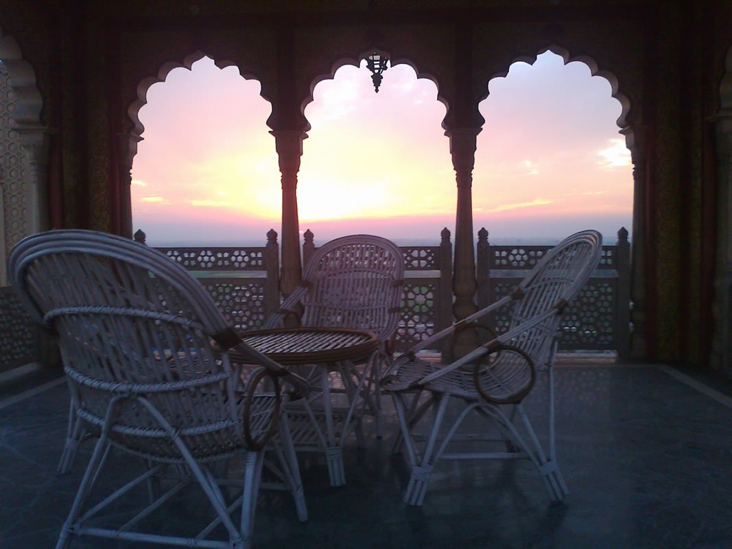 Rooftop sunset